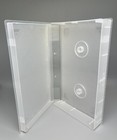 100 PCS CLEAR VHS CASE VIDEO BOX LIBRARY CASE WITH HUB,  FULL SLEEVE, PSV14HUB