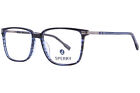 Sperry Vaughn C03 Eyeglasses Men's Navy Horn Full Rim Oval Shape 55mm