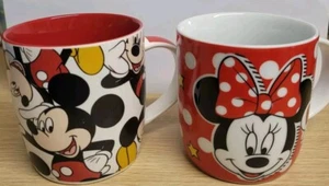 Disney Mickey Mouse + Minnie Mouse Coffee Mug Cups Pair (Lot 3) - Bild 1 von 13
