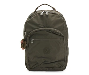 KIPLING KI9137 Nylon Seoul Backpack Field Green Multiple Interior Pockets Unisex - Picture 1 of 5