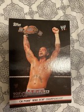CM Punk 2012 Topps WWE Top Class Matches Insert #1 of 10