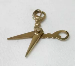 9ct Gold Pair Of Scissors Shaped Vintage Charm 22750 - Picture 1 of 3
