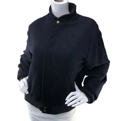 Jaqueta Woolrich Feminina Tamanho M Preta Estilo Bombardeiro Vermelha Xadrez Forrada Zíper Completo - Imagem 1 de 4