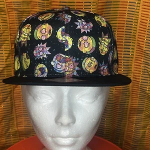 Rick & Morty Flat Bill Cap Bio World Erwachsene Bademütze Druckknopflasche Einheitsgröße - Bild 1 von 14