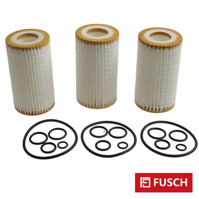 Pack de 3 filtros de aceite de motor aptos para Mercedes-Benz G500 E500 SL500 5,0 L V8 Foto 1 de 4