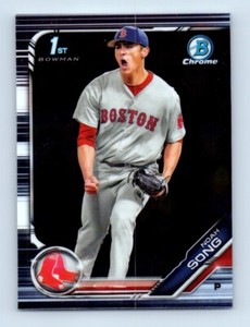 2019 Bowman Chrome Draft Noah Song Reflacted Side! Boston Red Sox #BDC-99