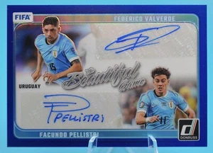 2023-24 Donruss Federico Valverde Pellistri Beautiful Game Dual Auto Blue /25 - Picture 1 of 3