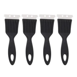 4 Stück Barbecue Grill Reinigungsbürste Edelstahl Draht Grill Schaber Werkzeug - Bild 1 von 12