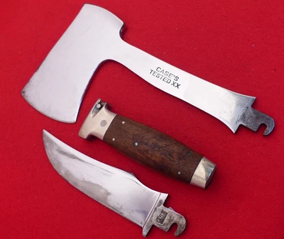 Cuchillo de madera vintage Case Tested XX 1920-40 juego de hacha de lujo Foto 1 de 4