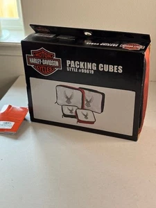 Harley-Davidson Logo 4 Pc Packing Cubes for Saddlebags/Luggage NWT Last One - Picture 1 of 12