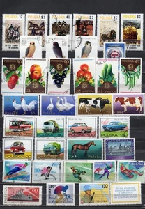 POLAND.  COLLECTION BUILDER OF 384 ALL DIFFERENT MODERN ERA STAMPS. SEE 11 SCANS - Picture 1 of 11