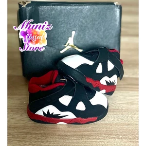 OG Air Jordan Retro 8 TD TALLA 6C DO8732-601 Negro Blanco Vuelo 1 5 7 11 12 13 14 - Imagen 1 de 10