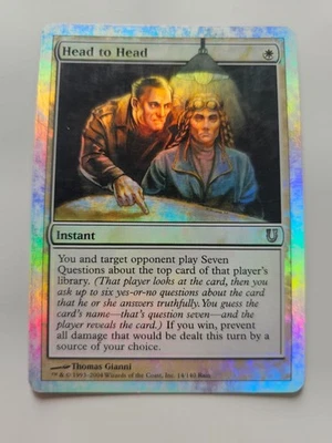 Magic the Gathering (MTG) Head to Head 14/140 Unhinged Foil LP - Image 1 of 2