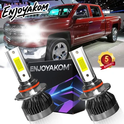 Combo faros bombillas LED bajos para Chevrolet Silverado 2500 HD 2001-2006 Foto 1 de 4