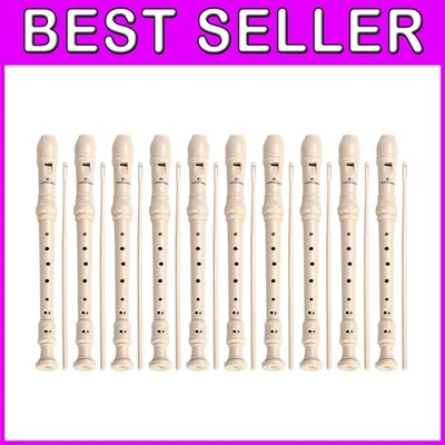 10pc Soprano Recorder Set for Kids - German Fingering - Image 1 of 4