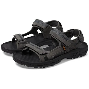 Sandalias deportivas Teva Hudson para hombre senderismo al aire libre talla US 10 cuero gris gaviota oscuro - Imagen 1 de 5