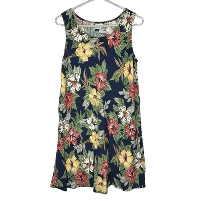 Vintage Tori Richard Honolulu Floral Tank Dress Small Mini Hawaiian Tropical - Image 1 of 4