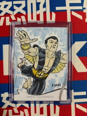 2022 UD Marvel Masterpieces Namor Sketch 1/1 - Image 1 of 2