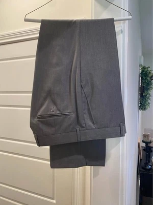 Giorgio Fiorelli, Gris Hombre Pantalones 40/34 Super Fino Modelo 2BT Vent Nopleat G45001 Foto 1 de 3