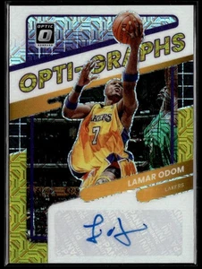 2021-22 Donruss Optic Opti-Graphs Choice Black Gold Lamar Odom Auto 5/8 Lakers - Bild 1 von 2