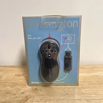 Kensington Wireless Presenter with Red Laser Pointer-USB Works with PC&Mac Black - Image 1 of 4