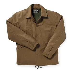 Filson Rainer Jacket coaches XS fits S tobacco brown NWT waxed & mackinaw wool - Picture 1 of 4