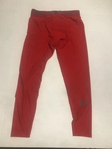 Mens Under Armour Heat Gear Red Compression Pants XL NWTs New - Picture 1 of 5