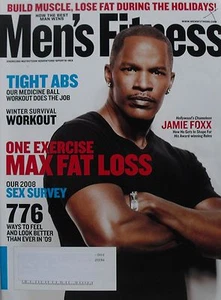 JAMIE FOXX January 2009 MEN'S FITNESS Magazine - Picture 1 of 1