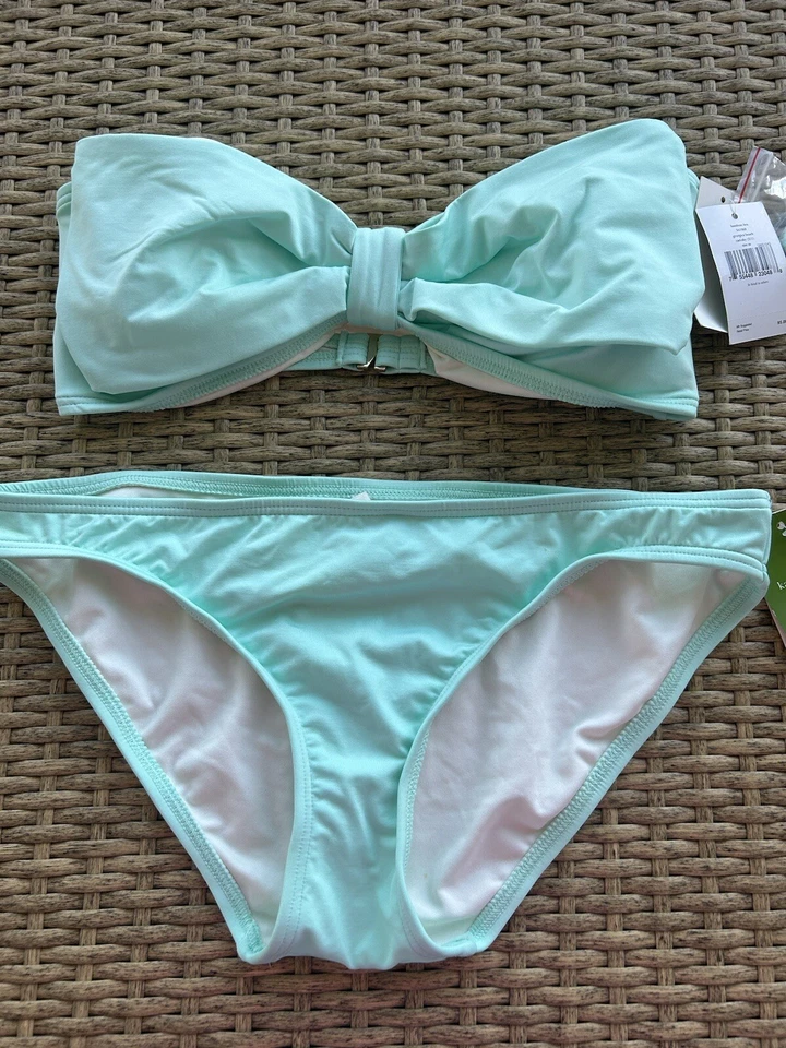 New KATE SPADE New York GEORGICA BEACH Bow  Bikini SET   Top-Med Bottom-Large - Image 1 of 4