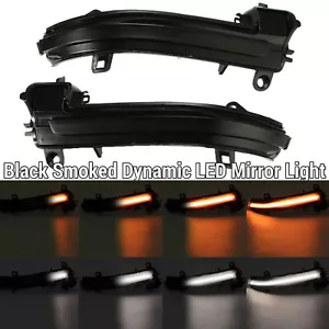 White Amber Sequential Smoked Side Mirror Signal LED Fits 14-20 F80 F82 M3 M4 - Picture 1 of 5