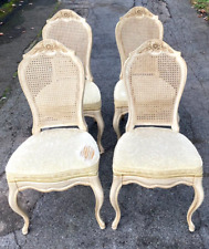 Drexel Heritage  Louis XV French Provincial Cane Back Dining Chairs - Set of 4