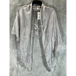 INC INTERNATIONAL CONCEPTS Women's Silver Crescent Scalloped Wrap SZ OS - Picture 1 of 7