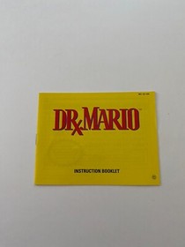 Dr Mario Manual Instruction Booklet NES Nintendo