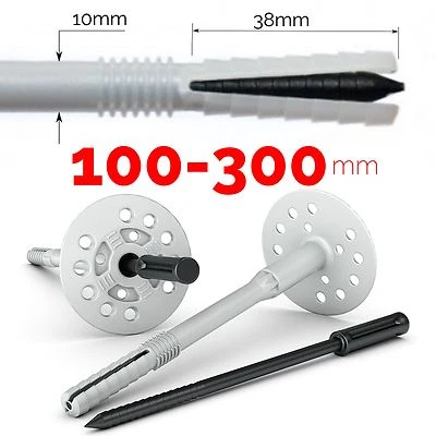 Insulation anchor cob fixing plug universal - pro for kingspan, marmox 100-300mm
