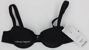 NWT Chantelle C16G60 "Chic Essential" Balconette, T-Shirt Memory Foam Bra, Black - Picture 1 of 7