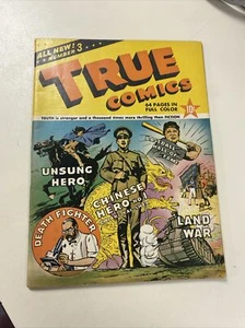 True Comics #3 aug 1941 golden age World War 2 historical chiang kai-sheck cover - Picture 1 of 24