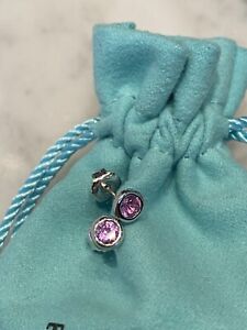 tiffany co elsa peretti stud earrings with pink  sapphires Color By The Yard
