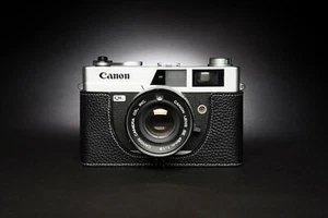 Real Leather Half Camera Case Bag Cover for CANON Canonet QL17 QL19 Canonet 28 - Picture 1 of 31