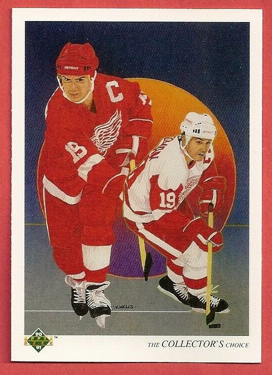 1990-91 Steve Yzerman Upper Deck Checklist French Version - Detroit Red Wings