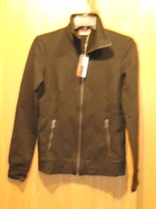 Prada Women's Black Felpa Stretch Full Zip Jacket SIZE S NEW $480 - Picture 1 of 14