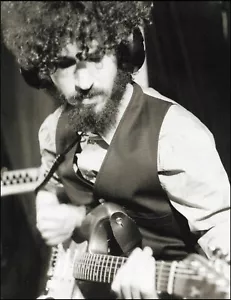 Linkin Park Brad Delson Fender Stratocaster Gitarre s/w Pin-Up Foto 8 x 11 Druck - Bild 1 von 3