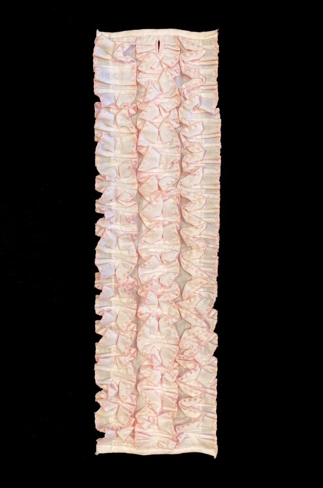 Vintage Light Pink Tuxedo Shirt Ruffled Dickie Button On 1970's Prom Wedding - Image 1 of 1