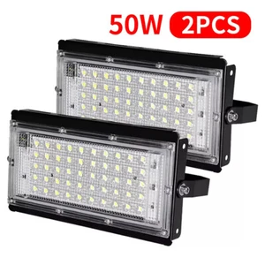 2X 50W LED Module Floodlight Flood Light Security Spotlight Outdoor Garden Lamp - Picture 1 of 13
