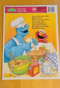 Vintage Sesame Street Puzzles 3pc Lot Frame Tray & Jigsaw Puzzles - Picture 1 of 3
