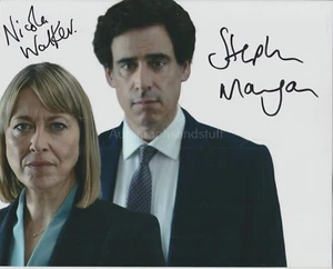 Stephen Mangan & Nicola Walker Hand Signed 8x10 Photo Autograph, The Split (C) - Picture 1 of 2