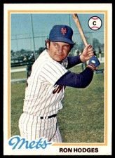1978 TOPPS RON HODGES 114 NEW YORK METS #653