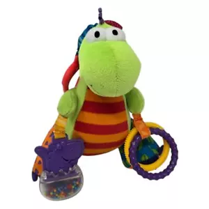 Peluche Lamaze Play and Go Spike the Dino Dinosaurio Clip sensorial de peluche - Imagen 1 de 8