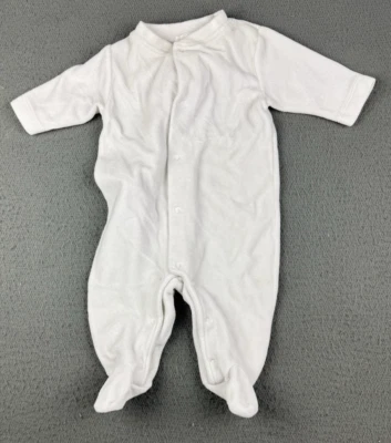 Marie Chantal Bebé 3m 3 Alas de Ángel Terciopelo Una Pieza Conjunto Pijama Snap Footie Foto 1 de 4