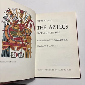 The Aztecs: People of the Sun By Caso, HC, Ex-Libris - Picture 1 of 6