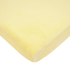 American Baby Company Heavenly Soft Chenille Porta-Crib Sheet, Maize